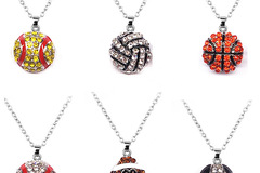 Buy Now: 60pcs Creative pendant basketball necklace football necklace