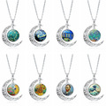 Buy Now: 50PCS Van Gogh Starry Moon Night Time Necklace Pendant