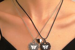 Buy Now: 60 Pcs Magnetic Love Butterfly Couple Clavicle Necklace Pendant