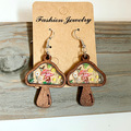 Buy Now: 50 Pairs Wooden Mushroom Floral Earrings