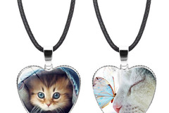 Buy Now: 80PCS Fashion Crystal Heart Shape Pendant Necklace
