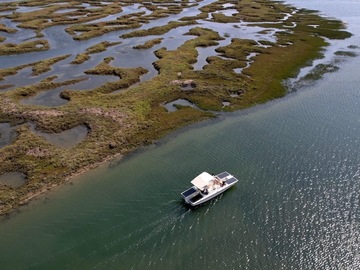 Rent per person: Algarve Eco-friendly Solar Boat Trip in Ria Formosa from Faro