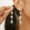 Buy Now: 50 Pairs Irregular Long Baroque Imitation Pearl Earrings