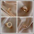 Comprar ahora: 50PCS Light Luxury Double Layer Zirconia Open Ring