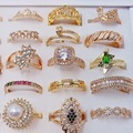 Comprar ahora: 60PCS Exquisite Zircon Fashion Gold Ring Ring