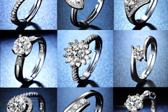 Buy Now: 100PCS Fashion Simulated Moissanite Ring