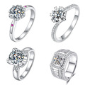 Comprar ahora: 100PCS Fashionable Zircon Imitation Moissanite Ring