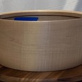 Selling with online payment: Famous Steam-bent, single-ply curly maple shell 14"x6"