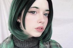 Selling with online payment: Green Ombré Wig