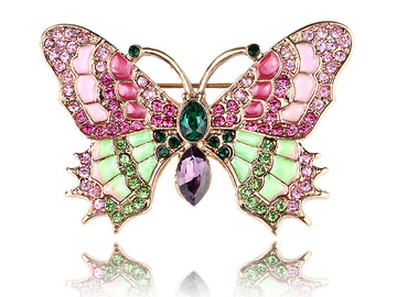Buy Now: 50pcs fashion retro enamel insect coat button brooch
