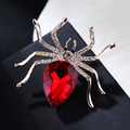 Buy Now: 50pcs creative crystal spider animal brooch pin