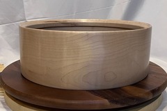 Selling with online payment: Famous steam-bent single-ply curly maple shell 14"x4&15/16"