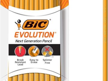 Comprar ahora: Box Of 48 BIC Evolution #2 Lead Pencil, Yellow Barrel, 18 Count 