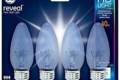 Buy Now: Lot Of 24 GE Reveal 40-Watt Dimmable B13 Decorative 64520 4 Pack 
