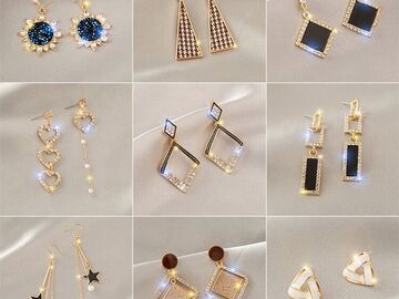 Buy Now: 50 pairs of fashionable stud earrings and tassel earrings