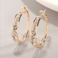 Buy Now: 100 pairs of rhinestone-encrusted large hoop earrings