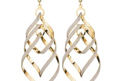 Buy Now: 50 pairs of stylish rock personality OL spiral earrings