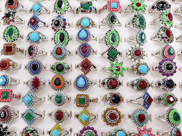Buy Now: 200 Pcs Vintage Colorful Female Ring Jewelry