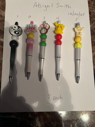 new lot of 100 beaded pens 
