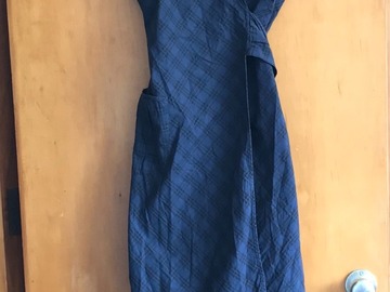 Selling: Navy wrap dress with bow