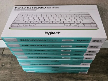 Buy Now: NEW Lot of 10 Logitech Wired Keyboards for iPad Tablets