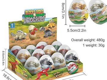 Comprar ahora: 12 Pc Display Of Collectible Dinosaur Eggs Toy   Free Shipping!!