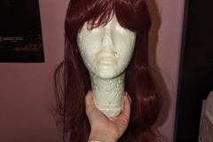 Selling with online payment: Medium length redish brown wig