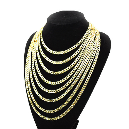 80pcs Mixed lot Simple Assorted Lengths 6mm Necklaces
