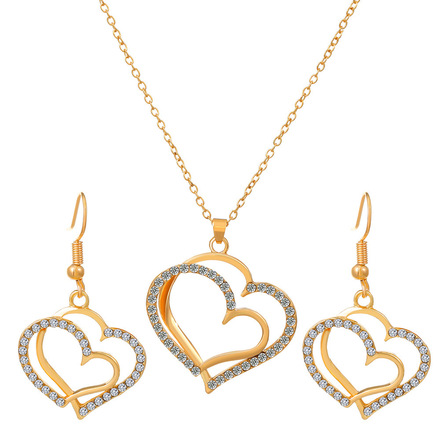 60 Sets Women's Luxury Crystal Necklace Earrings Sets - Simplelots ...