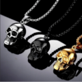 Buy Now: 30 pcs Punk Gothic Hip Hop Skull Men's Pendant Necklaces