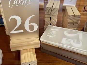Selling: Table Numbers 1-26 + Bar Sign