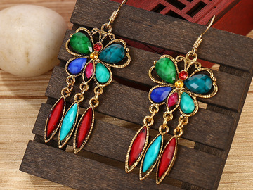 Bulk Lots: 50 Pairs of Creative and Exaggerated Acrylic Earrings