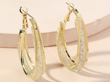 Buy Now: 40 pairs of stylish and high-end mesh large earrings