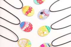 Comprar ahora: 100PCS Easter Egg Bunny Pendant Necklace