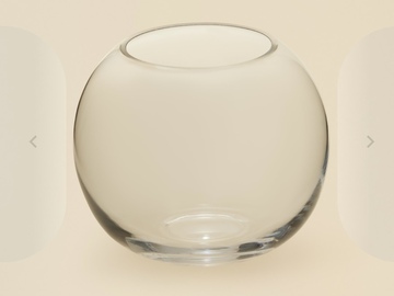 Selling: Vases - fishbowl clear glass x19