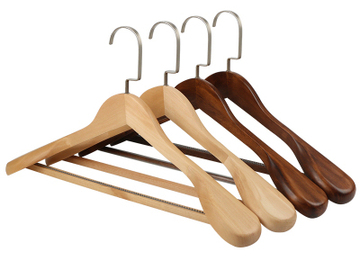 Buy Now: Wood Hanger Clothing Store Hotel High-end Solid Wooden 35pcs/Lot 