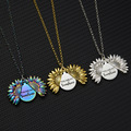 Buy Now: 50PCS Sunflower Double Sided Pendant Necklace