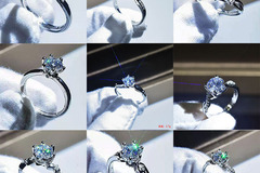 Buy Now: 100pcs fashionable moissanite eight hearts and eight arrows open 