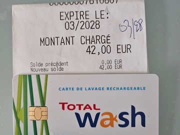 Vente: Carte Total Wash (42€)