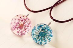 Comprar ahora: 80 Pcs Handmade Dried Flower Pendant Necklace