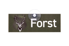 Verkaufen: Forst grün/weiß Jagdautoschild mit Saugnapf 