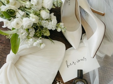 Selling: White heels