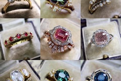 Comprar ahora: 50 Pcs Elegant Gold Zircon Female Rings Jewelry