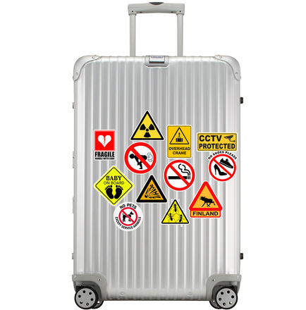  5000pcs Waterproof Removable Warning Sign Graffiti Sticker 