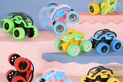 Comprar ahora: 40pcs Children's car inertia off road vehicle stunts rolling cars