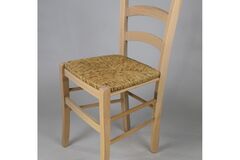 Vente: 2 chaises bois et paille en BE
