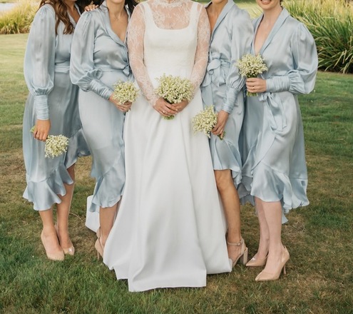 Zimmerman Silk Midi Dresses x 3 Ice Blue Wedshare by Wedshed