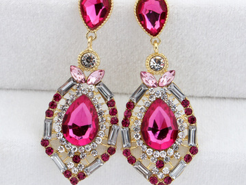 Buy Now: 40 Pairs Elegant Ladies Rhinestone Fashion Earrings