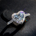 Buy Now: 60 Pcs Heart Shape Zircon Ring Valentine's Day Gift