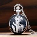 Buy Now: 20 Pcs Marilyn Monroe Enamel Small Silver Quartz Pocket Watch
